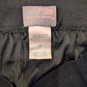 Black and White Pleated Women's Skirt